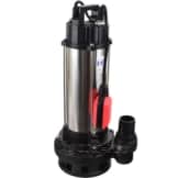 Agora-Tec® Baupumpe AT-1500W Tauchpumpe für Schmutzwasser, Abwasser, für Fäkalien und organische Feststoffe mit Schwimmerschalter und max: 2,6 bar und max: 19000l/h -
