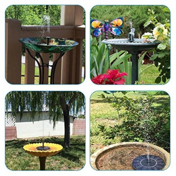 Ankway Solar Springbrunnen Garten Mit 1 4w Monokristalline