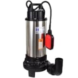 Agora-Tec® AT- Baupumpe-C 1300W (mit Schneidwerk) Tauchpumpe für Schmutzwasser, Abwasser, für Fäkalien und organische Feststoffe mit Schwimmerschalter und max: 1,05 bar und max: 17500l/h - 1