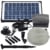 Agora-Tec® AT-Solar Bachlaufpumpen - Set 10W-BLH mit Akku und 6- fach LED Ring inklusive 9 Meter Bachlaufschlauch und LED Halterung, Hmax.: 600l/h Förderhöhe: 2,45 m bei Verwendung eines Schlauches - 1